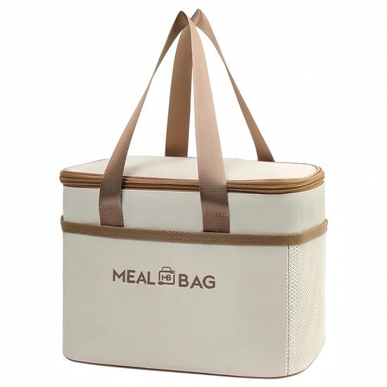 Koeltas termoisolante, zaino termoisolante, portatile, ripiegabile, riutilizzabile, borsa da picnic, adatta per l'uso tutto l'anno e adatta per viaggi, ufficio e scuola, (L)