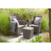 Keter Set da Pranzo per Esterni 3 pz Iowa Cappuccino 224383 408936