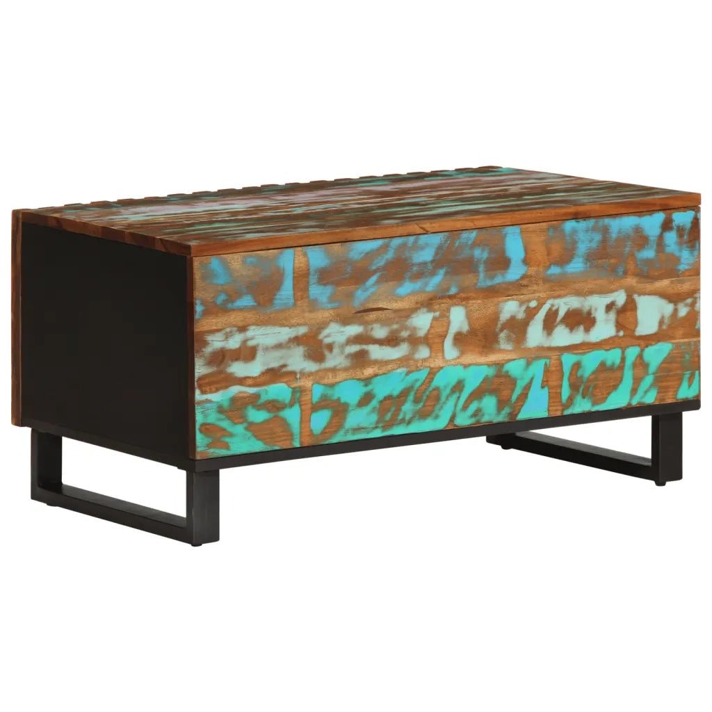 Tavolino da Salotto 80x51x40 cm in Legno Massello di Acacia
