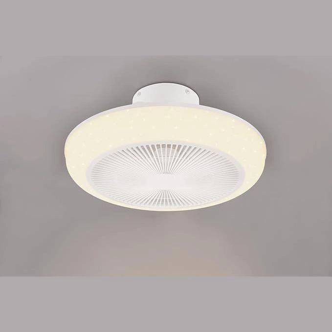 VENTILATORE E PLAFONIERA LED CON TELECOMANDO 46 CM LUCE DINAMICA CIELO STELLATO