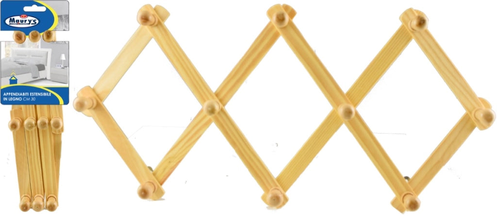 MAURY'S APPENDIABITI ESTENSIBILE 30CM LEGNO