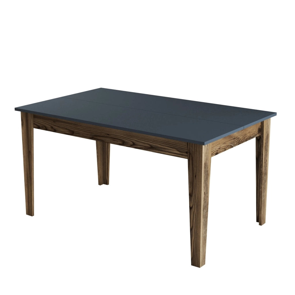 Tavolo da pranzo in legno "Milan500" - 145 x 88 x 75 cm - Grigio antracite