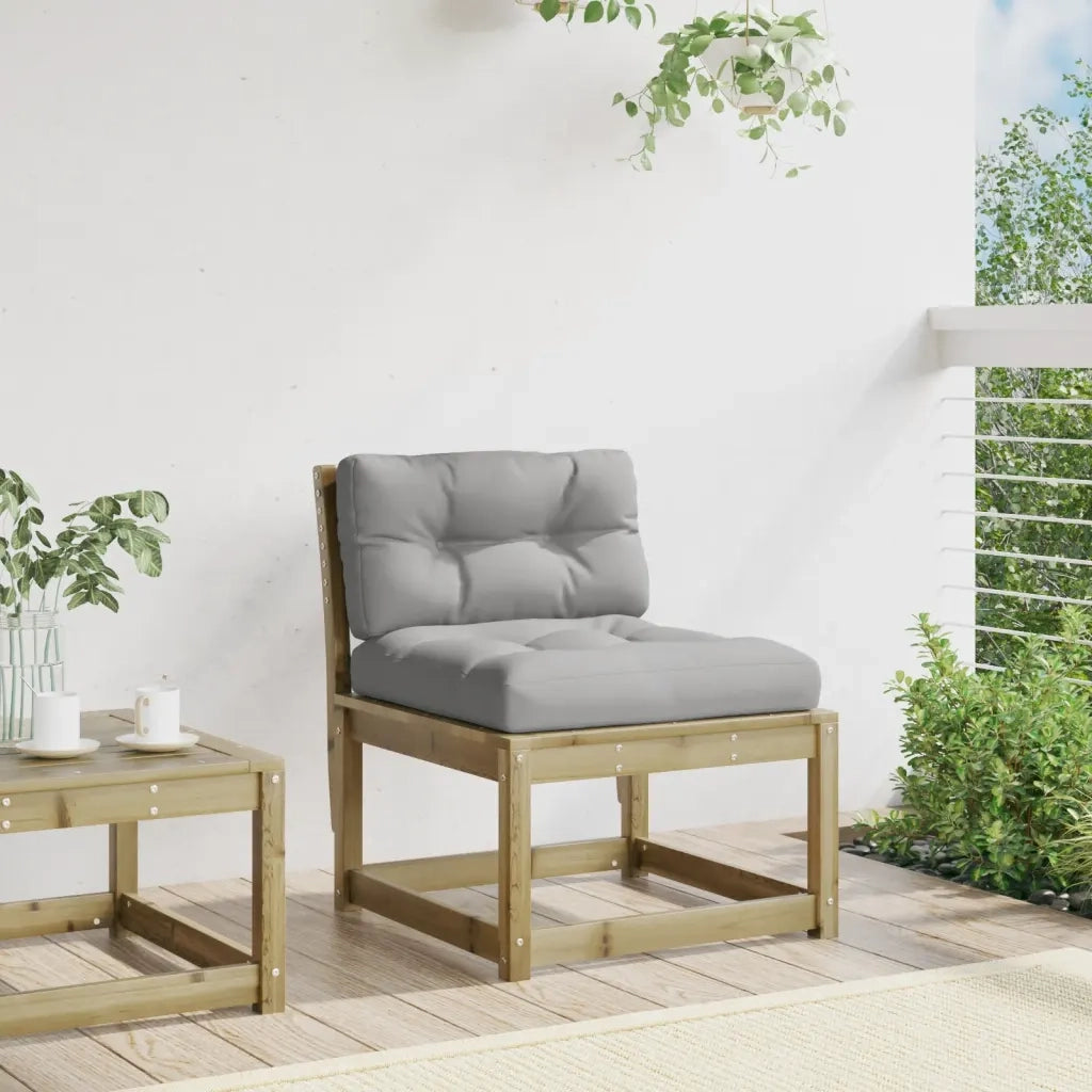 Divano da Giardino con Cuscini Legno Impregnato Pino 844693