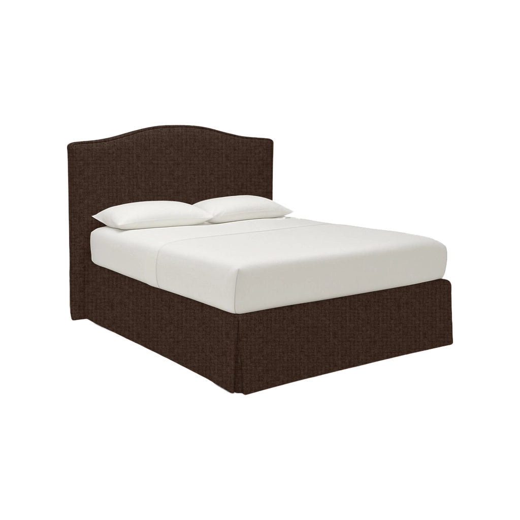 Eccles, Letto Singolo Sfoderabile Made in Italy, Marrone