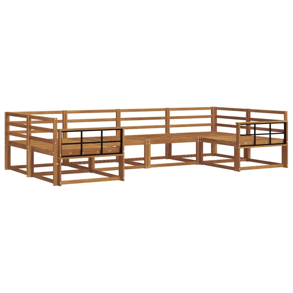 Set di divani da esterno 6 pcs Naturale