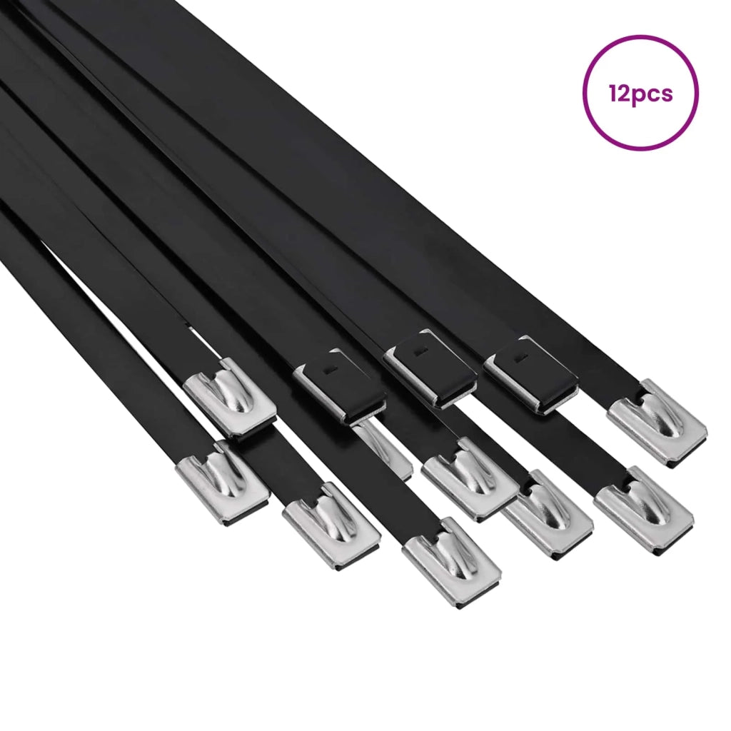 Fascetta per Cavi 12 pz 7,9 x 300 mm Nero 42029372