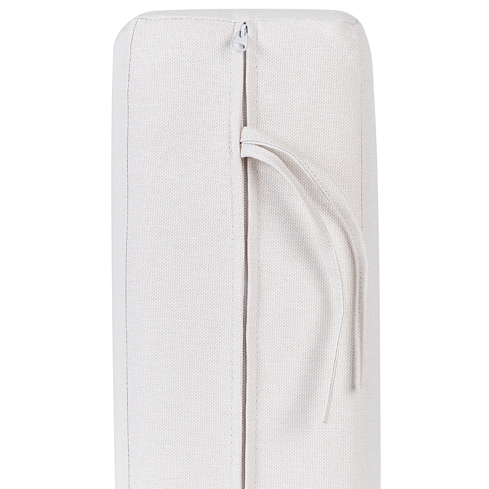 Divano da giardino a 2 posti Light Beige Struttura sintetica per esterni con cuscini Stile moderno