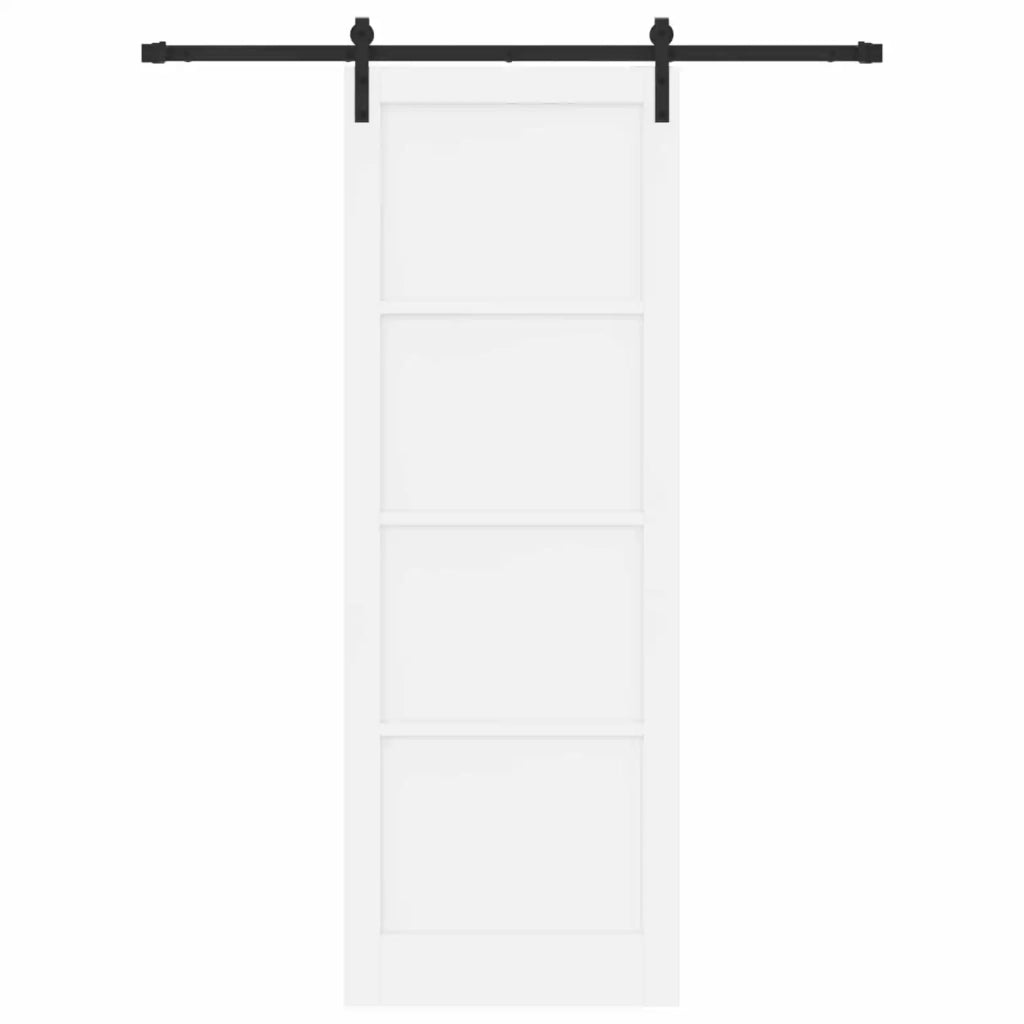 Porta scorrevole Bianco e Nero 83 x 232 cm