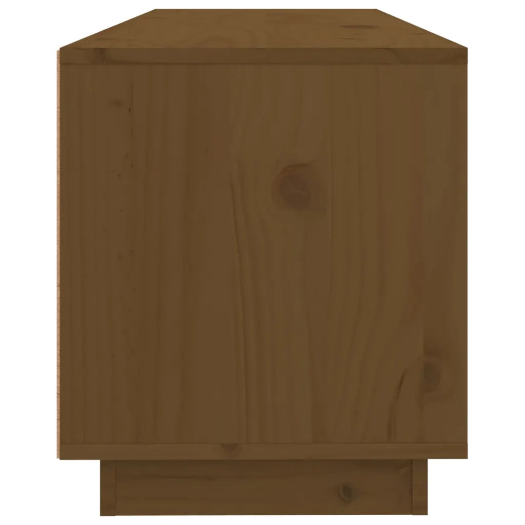 Mobile Porta TV-Mobile per TV-Credenza TV Ambra 100x34x40 cm in Legno Massello di Pino