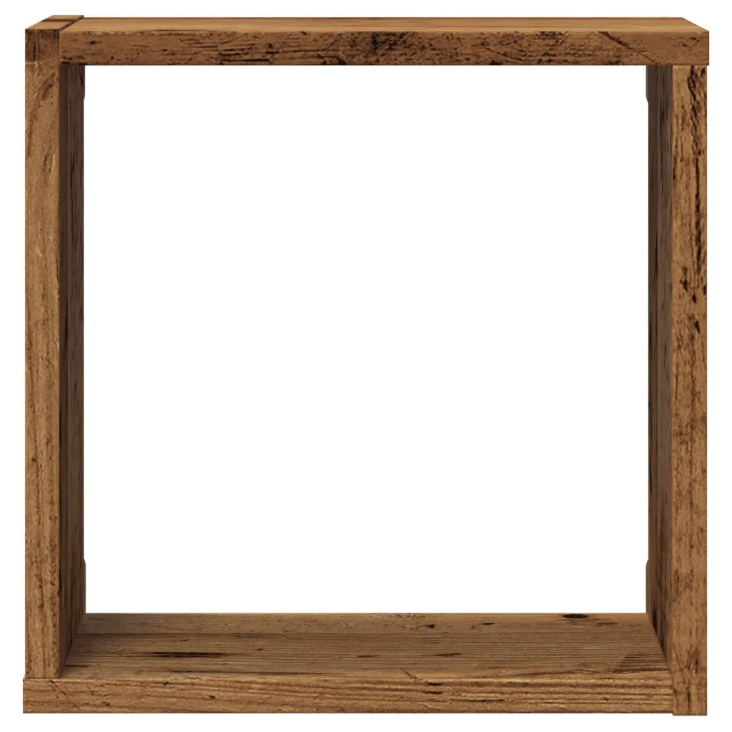 vidaXL Mensole Parete a Cubo 6 pz Legno Vecchio 30x15x30 cm Truciolato