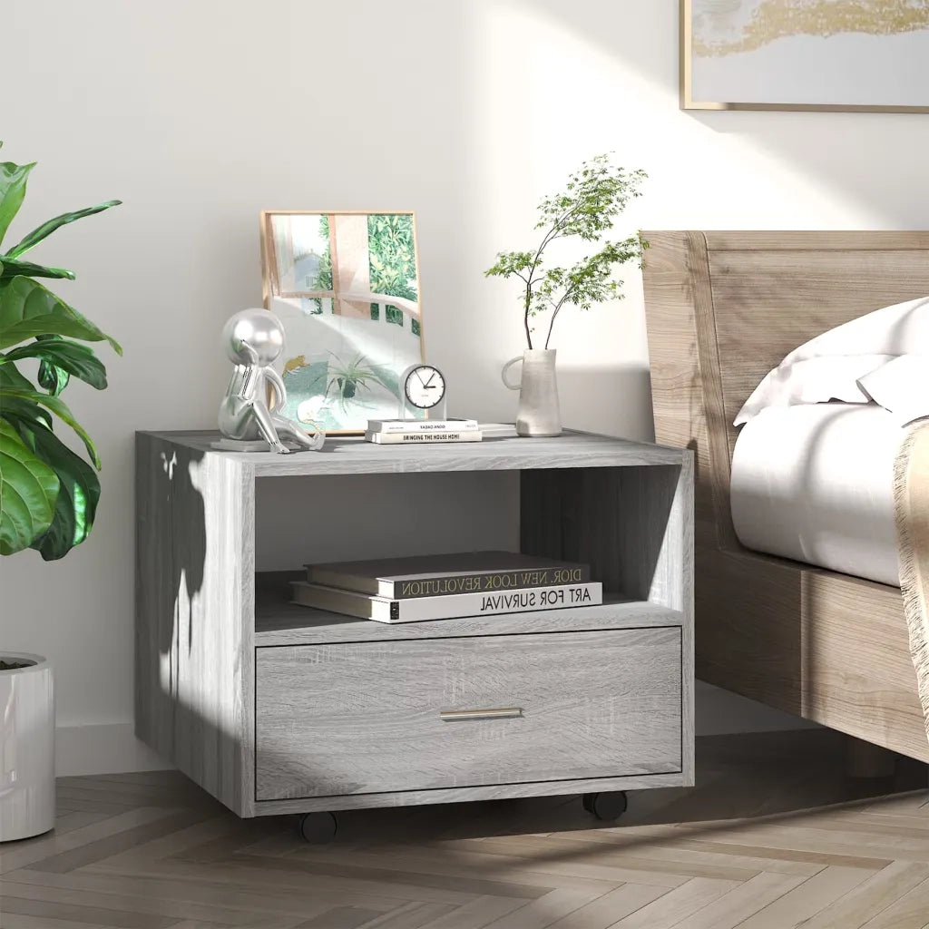 Tavolino da Salotto Grigio Sonoma 55x55x40 cm Legno Multistrato 816938