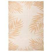 Tappeto da Esterni a Tessitura Piatta 120x170cm Motivo a Foglie cod mxl 78222