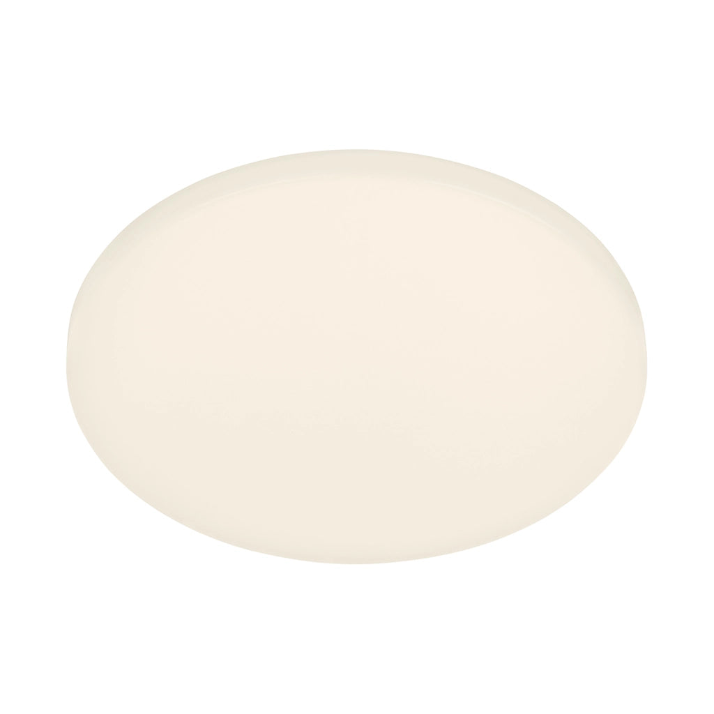 Plafoniera Moderna Case Plastica Bianco Opaco Led Integrato 12W 3000K