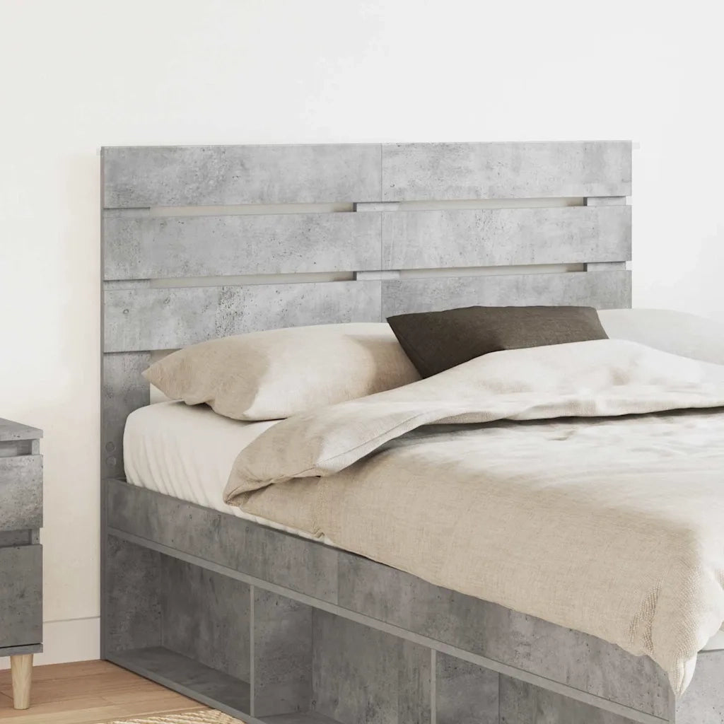 Testiera-Testata-Testiera Decorativa Grigio cemento 120 cm Legno multistrato 133235