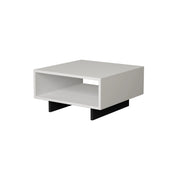 Tavolino in legno "Hola" - 60 x 60 x 32 cm - Bianco