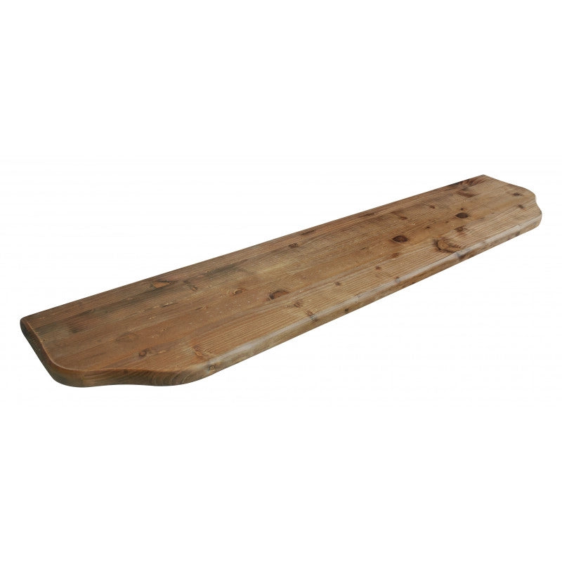 Mensola da Muro, Mensola Legno, Scaffali Legno, Mensola da Parete, Noce, 116x24x2,4 cm - Saturno