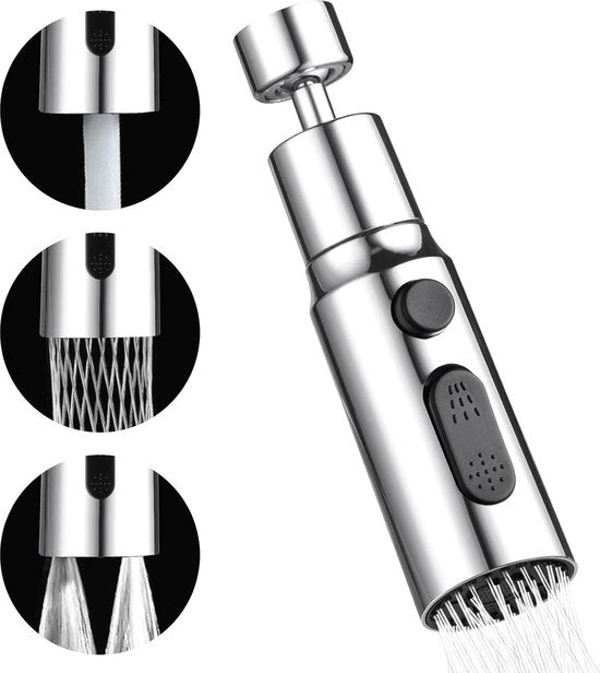 Sostituto di Testa di Aspirazione per Lavandino con Spina Rotativa 360° - 3 Modalità Testa Boccia Aerator Adattatore di Rubinetto - FM22 M24 Accessori per Lavandino da Cucina