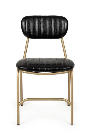 Set 2 Sedie 44x55x80h cm Addy Nero