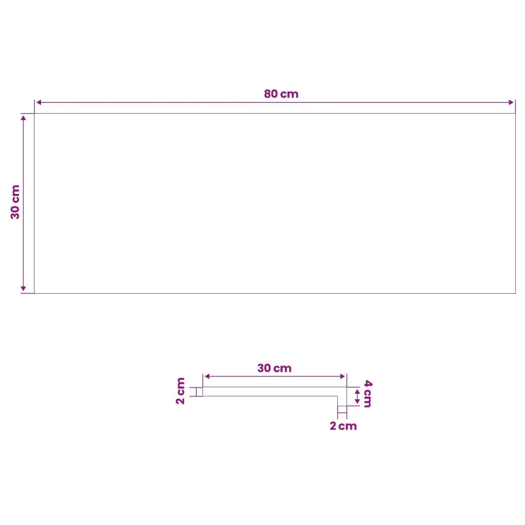 Tappeti per scale 4 pz 80 x 30 x 2 cm Marrone 3446227