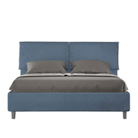 Letto Matrimoniale 160x190 cm Senza Rete Mados Blu
