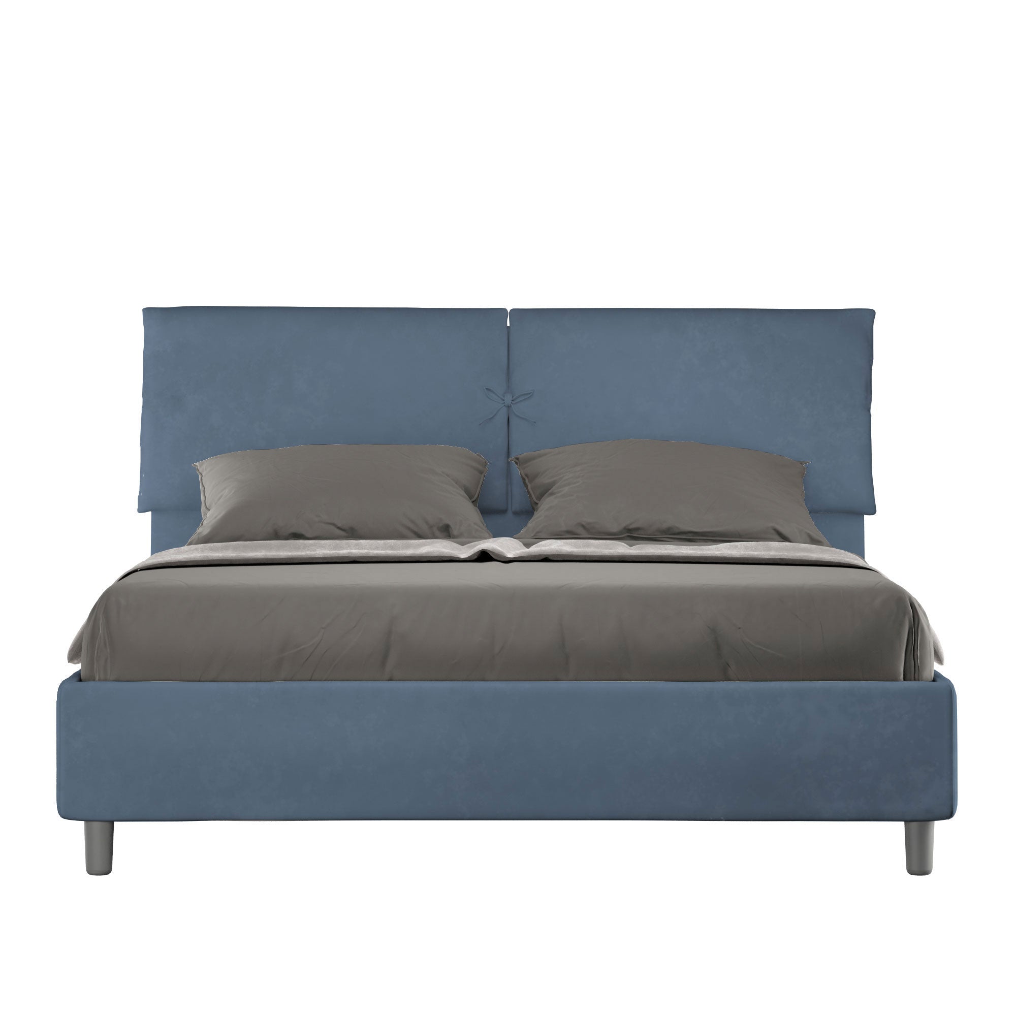 Letto Matrimoniale 160x190 cm Senza Rete Mados Blu