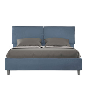Letto Matrimoniale 160x190 cm Senza Rete Mados Blu