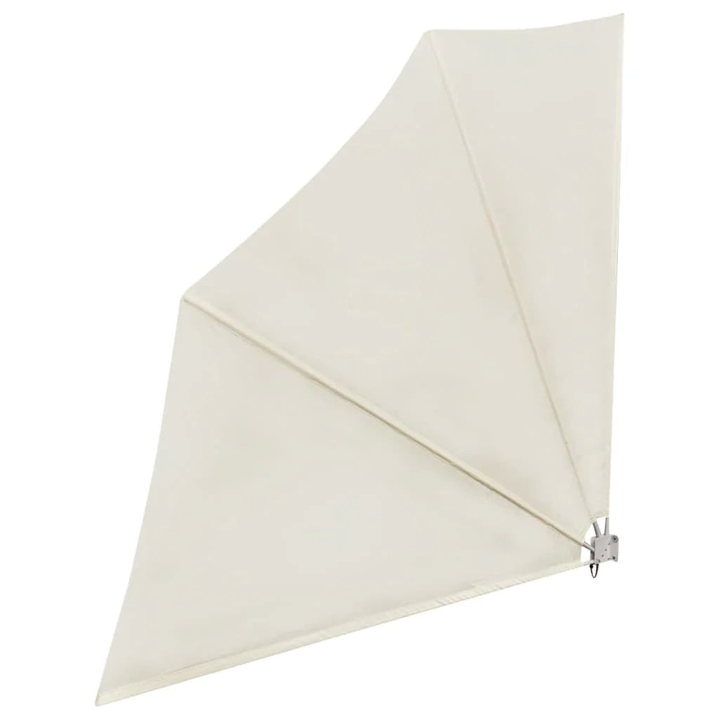 Tenda da sole laterale retrattile/schermo privacy per patio giardino terrazza balcone 140 x 140 cm crema 02_0007055