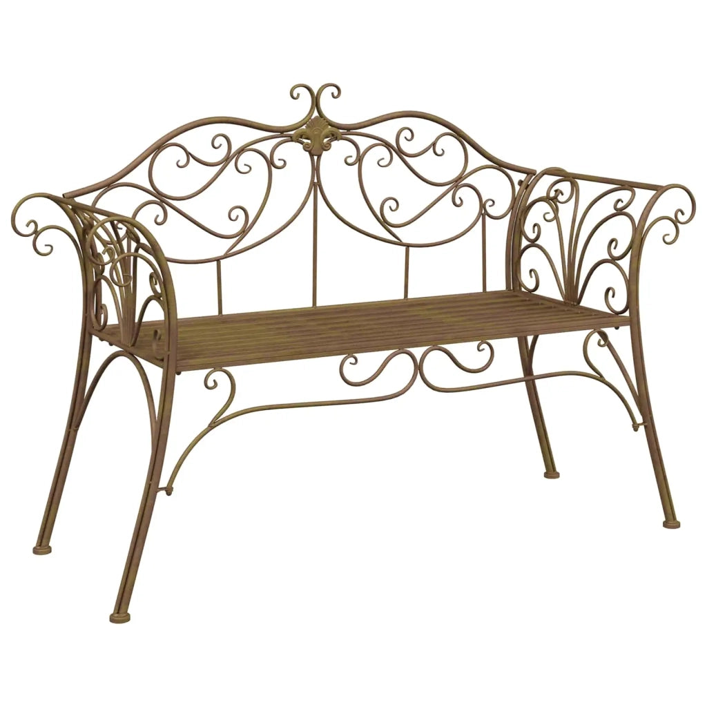 Panchina da giardino 2-Numero di posti 130 x 47 x 90 cm Acciaio 42029543