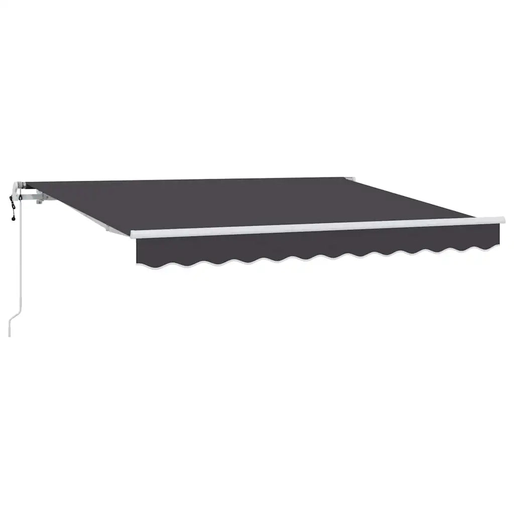 Tenda retrattile-Tenda parasole per balcone Antracite 300 x 200 cm Tessuto 605536
