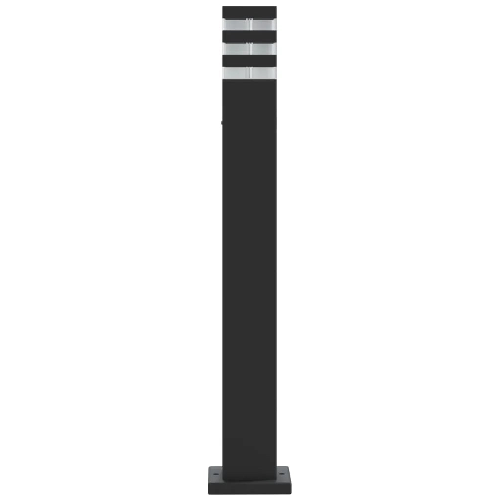 Lampade da terra per esterni 3 pezzi 80 cm alluminio nero 02_0042554