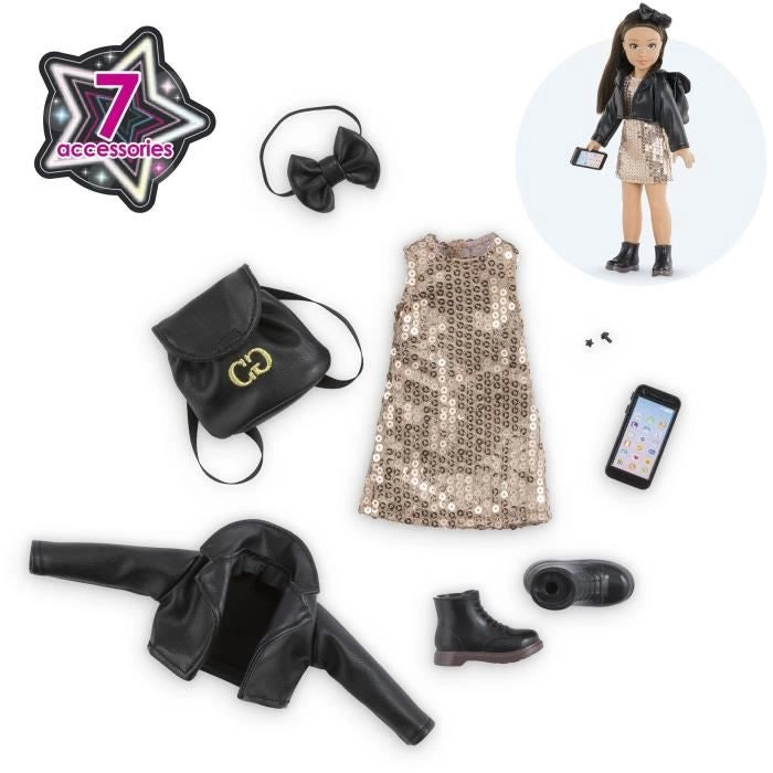 Accessori per bambole - COROLLE - Addobbo per feste - Per bambola manichino da 28 cm - 7 accessori - Dai 4 anni in su
