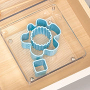 Tray Organizer a Lame Medio in Plastica - Accessori per Organizzazione - Trasparente Piccolo