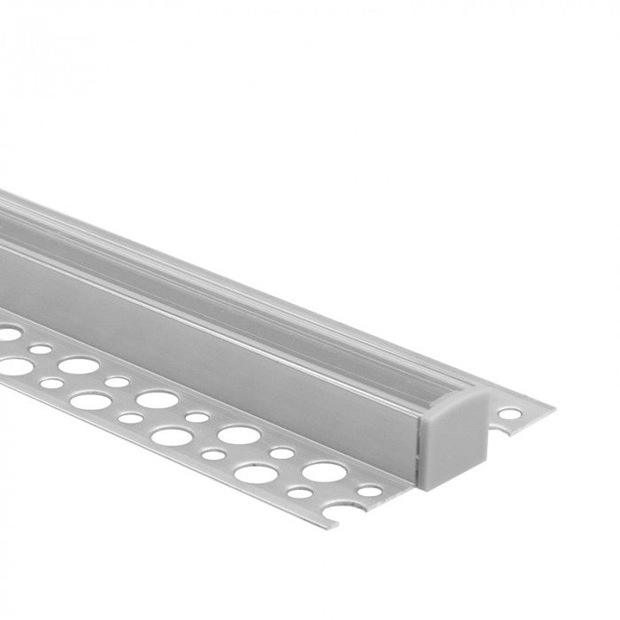 Profilo LED GN02 superficie anodizzato con cover 2m Ecolight