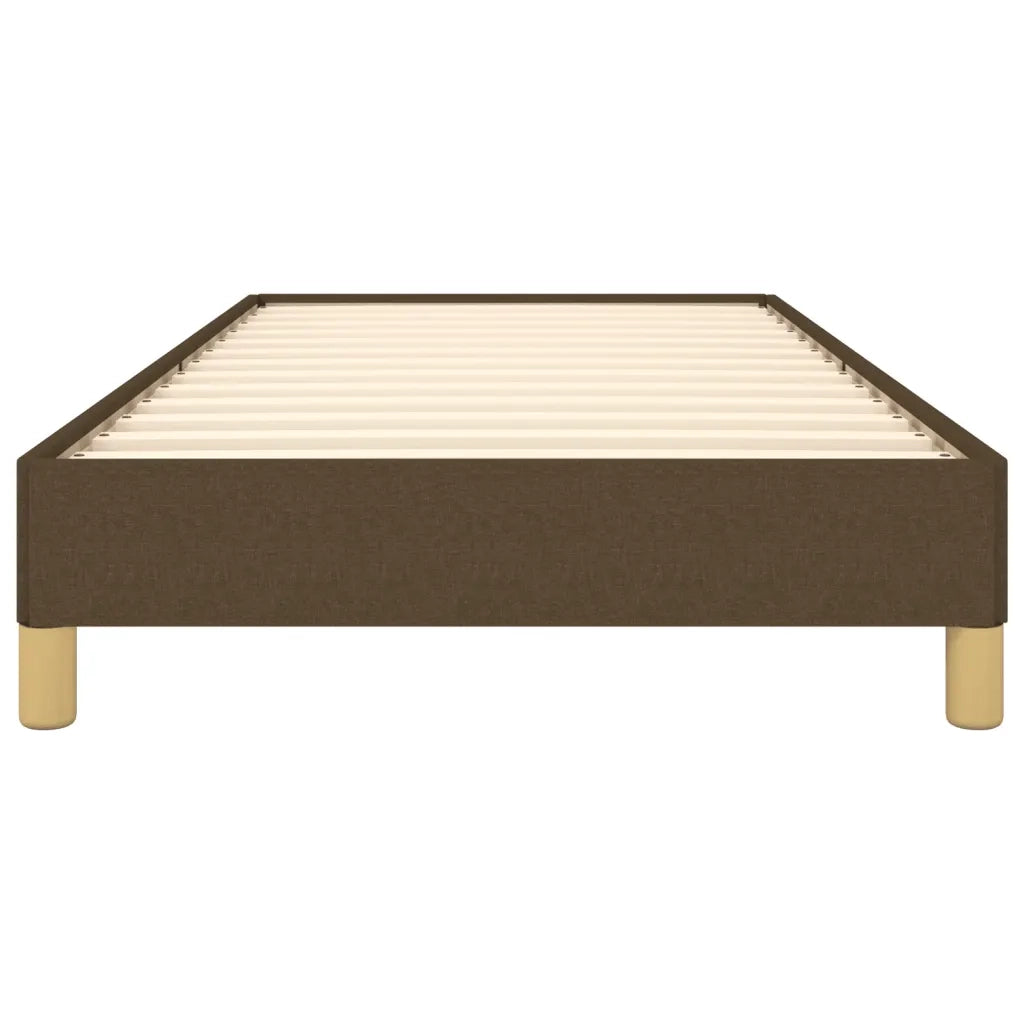 Giroletto senza Materasso Marrone Scuro 90x200 cm Tessuto 346789