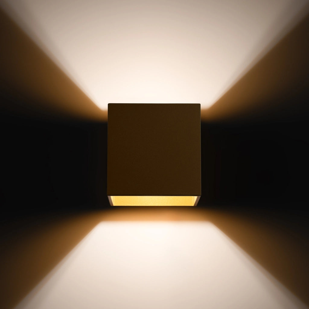 Applique cubo oro Pure Lume TETRIS 1 luce G9 8W PU.1183