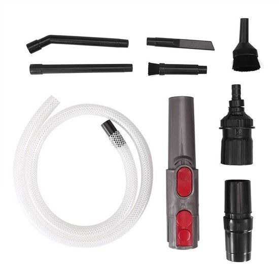 Aspiratore mini portatile per veicoli - Set di pulizia - Materiale plastico - Adattatore - Multifunzionale - Ideale per veicoli - Compatto e trasportabile