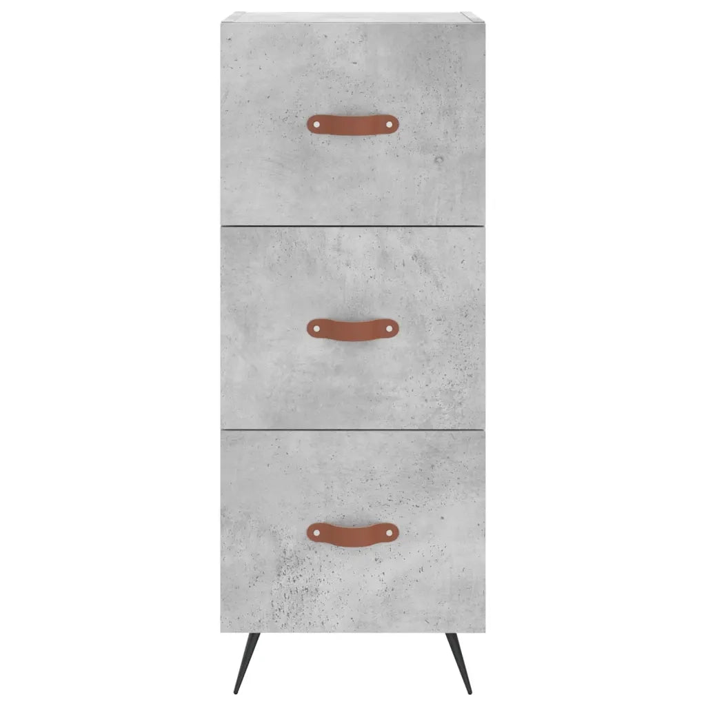 Credenza-Buffet-Armadio da cucina Grigio Cemento 34,5x34x90 cm in Legno Multistrato 599623