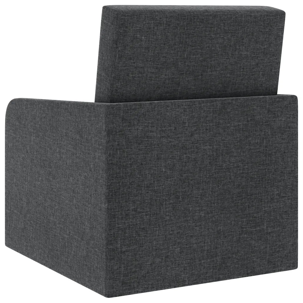 Poltrona Letto Convertibile Grigio Scuro in Tessuto cod mxl 12806
