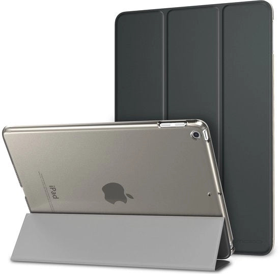 Copricapo per iPad 9.7 Pollici - Copertura con Stand - Leggero e Duraturo - Spazio Grigio - Risveglio/Sonno Automatico - Adatto per iPad 5ª/6ª Generazione