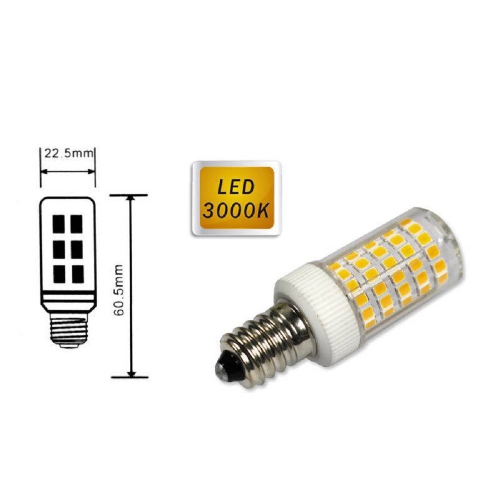 Trade Shop - Lampadina 86 Led E14 7watt Piccola Luce 6500k 3000k 4000k Frigo E Cappa - -bianco Caldo      -