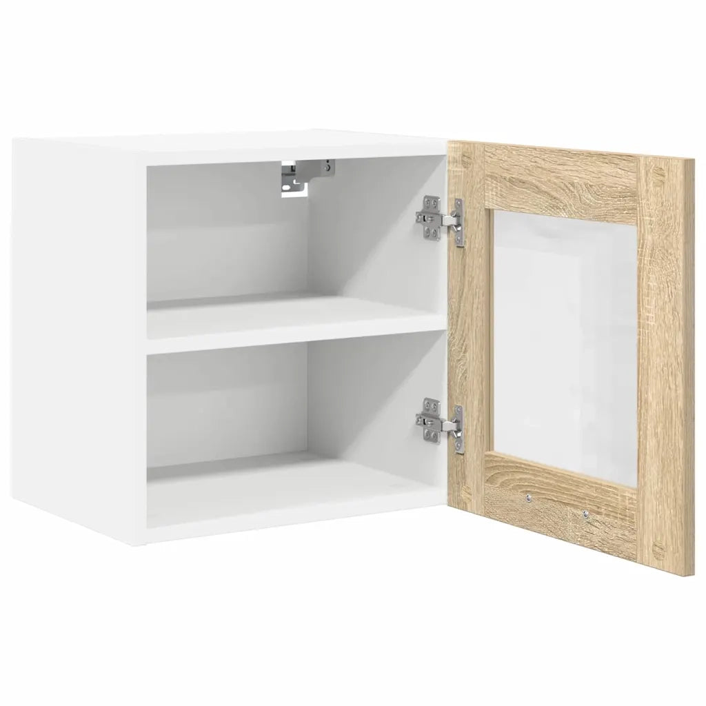 Armadio pensile con porta 2 pcs Rovere Sonoma 40 x 31 x 40 cm 884199
