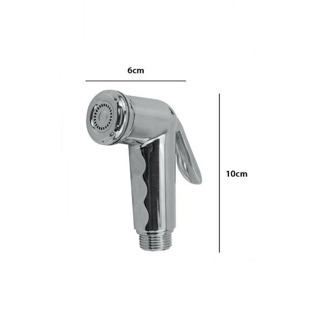 Trade Shop - Idroscopino Abs Cromato Lucido Per Pulizia Wc Bidet Igiene Intima 6x10cm 69311 -