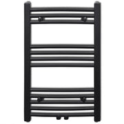 Radiatore Centrale Portasciugamano Curvo Nero 500 x 764 mm 141913