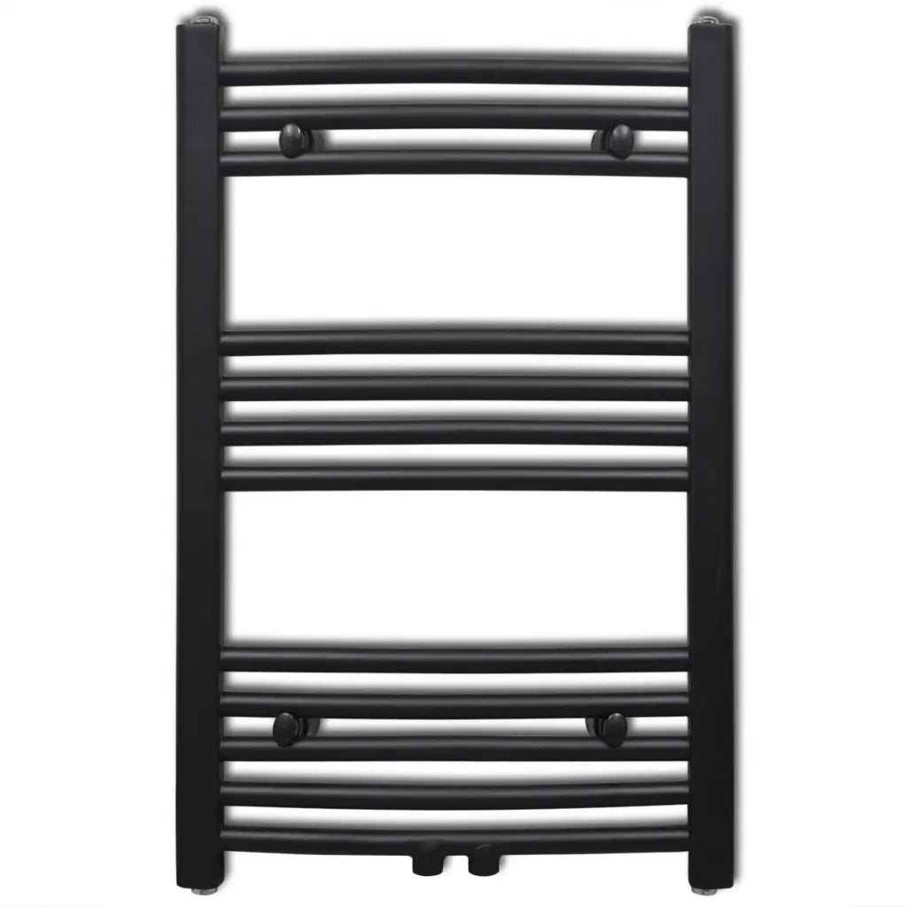 Radiatore Centrale Portasciugamano Curvo Nero 500 x 764 mm 141913