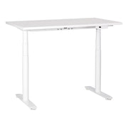 Scrivania regolabile in altezza elettricamente bianco 120 x 72 cm Struttura in acciaio verniciato a polvere