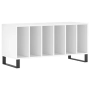 Mobile porta dischi classico e pratico 100 x 38 x 48 cm stile industriale in legno composito bianco. Codice articolo: 02_0049153.