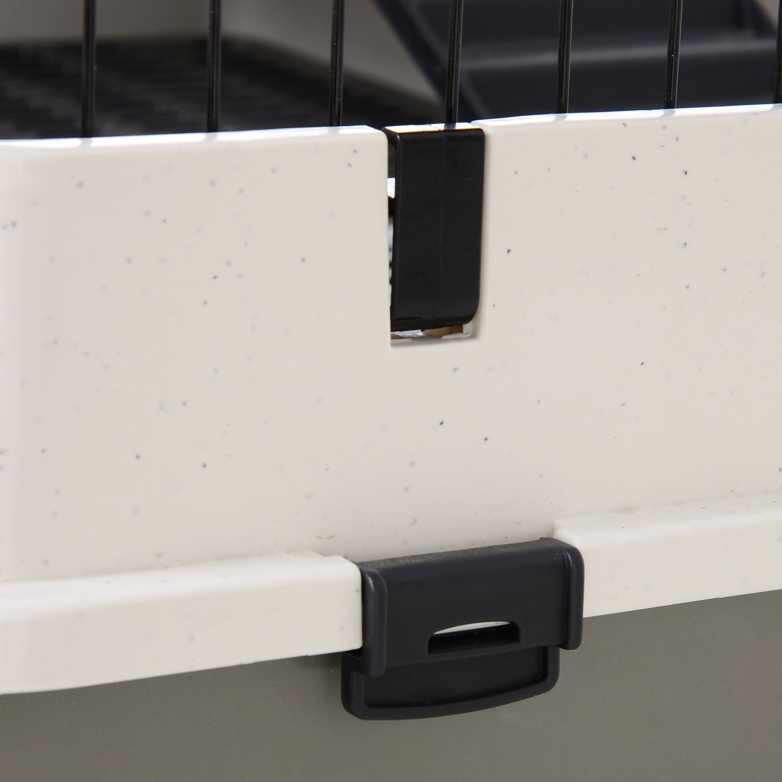 Gabbia per Criceti 3 Livelli 81,2x52,7x110 cm in Metallo e Plastica  Nera