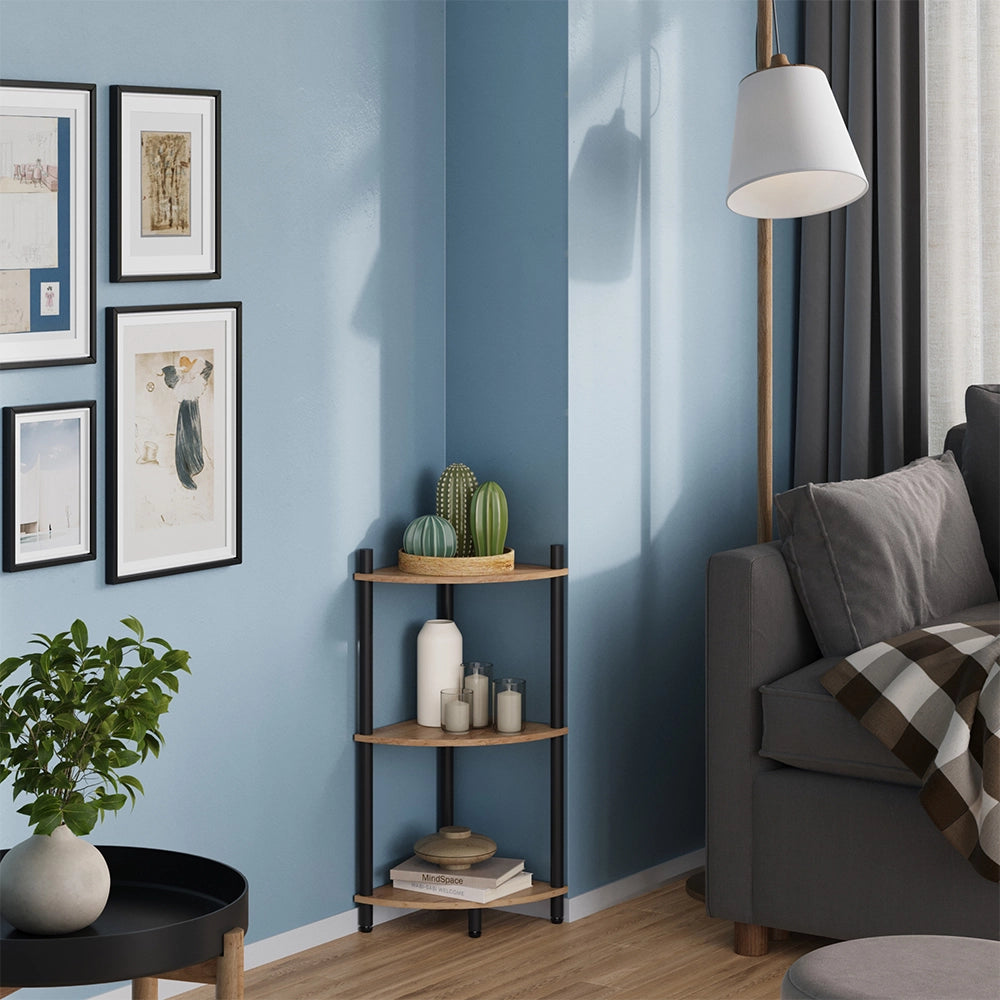 Vicco Libreria Quercia dorata/antracite 29 x 72 cm con 3 vani portaoggetti