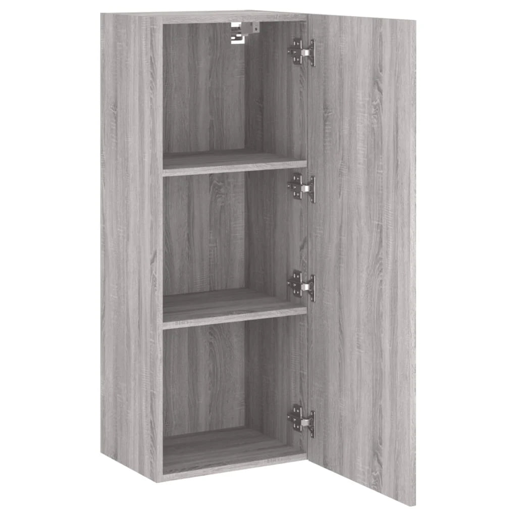 Mobile TV multimediale mensola TV credenza TV sala da pranzo soggiorno camera da letto a parete legno Sonoma 40,5 x 30 x 102 cm grigio 02_0028183