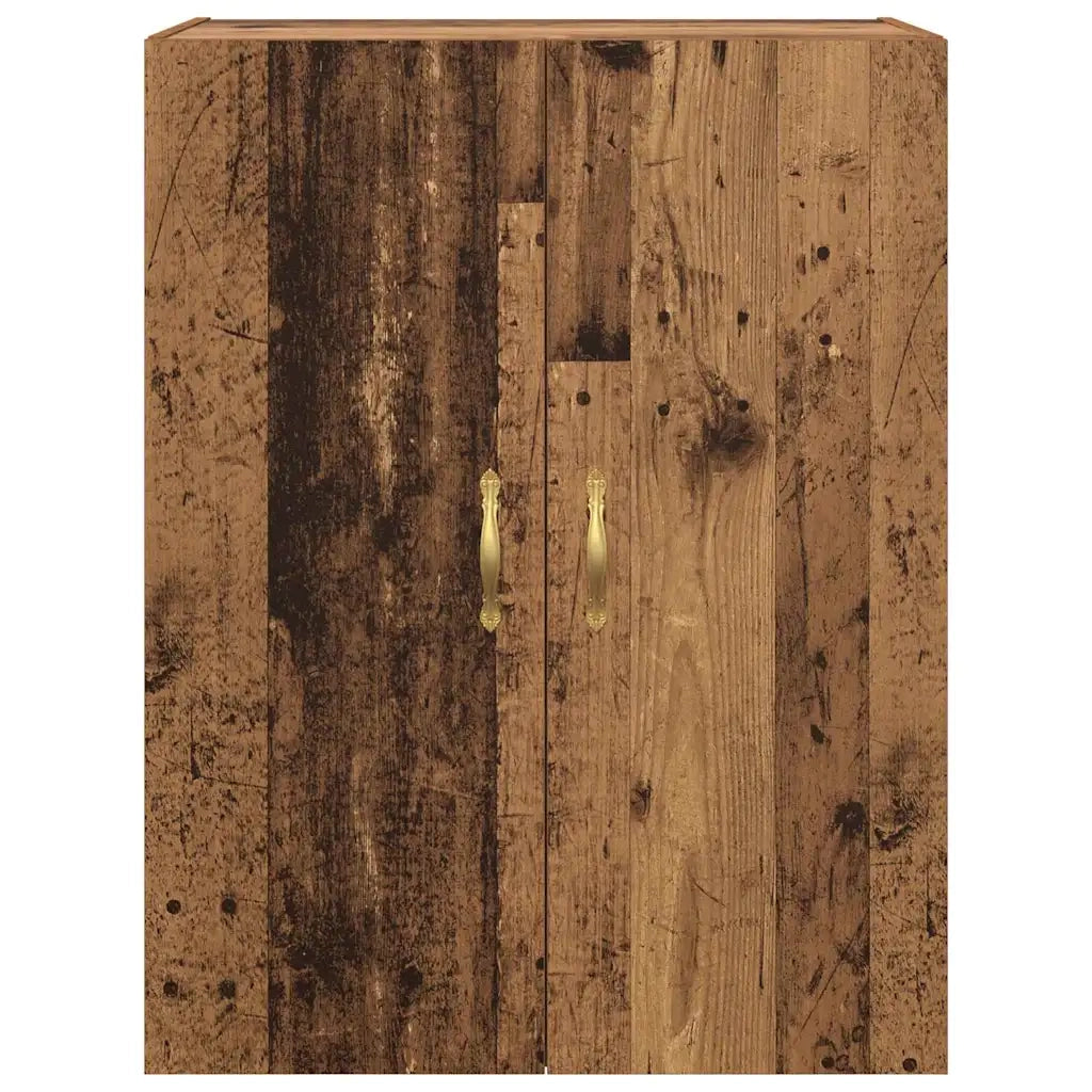 Mobiletto a muro 2 pcs Legno vecchio 69,5 x 34 x 90 cm